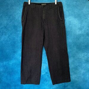 Eddie Bauer Men's Classic Fit Dark-Grey Cotton Pants, 36 x 30